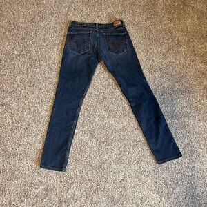 Levi’s 524 juniors Superlow straight cut Y2K Jeans vintage Low Rise Blue Denim